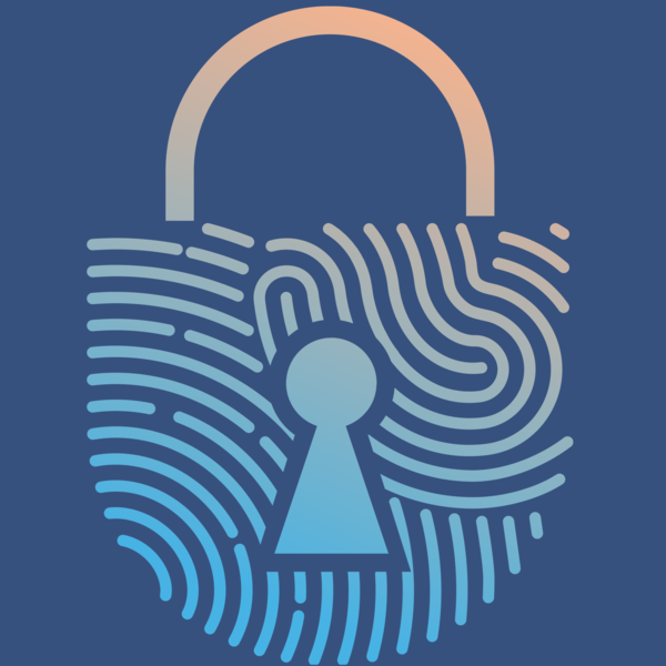 LibrePGP logo, a padlock with a fingerprint